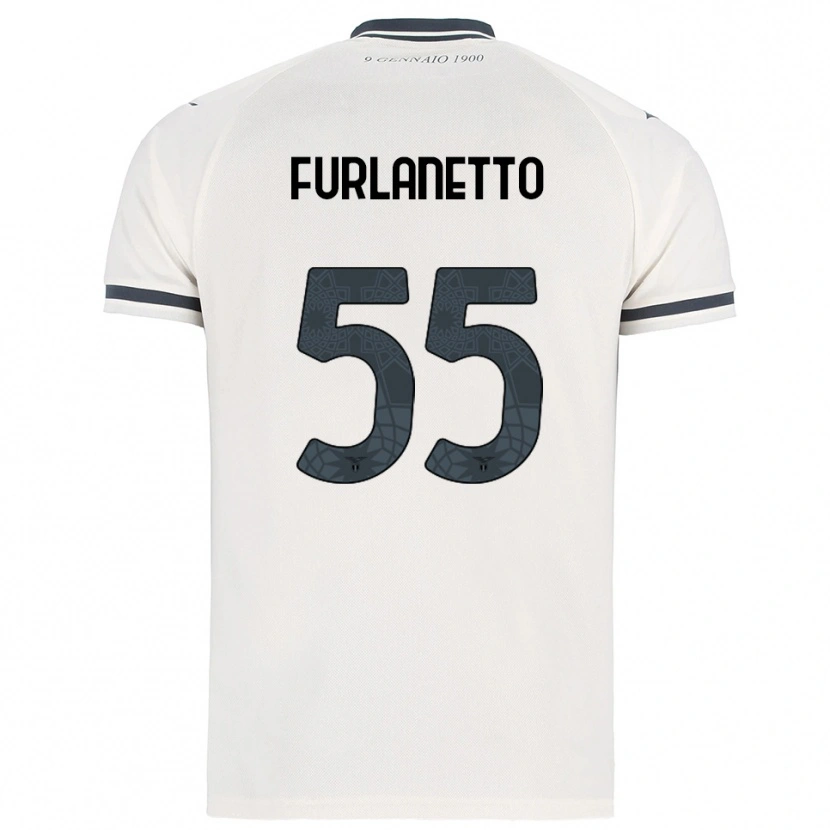 Danxen Women Alessio Furlanetto #55 White Navy Away Jersey 2025/26 T-Shirt