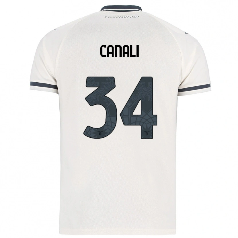 Danxen Women Giorgio Canali #34 White Navy Away Jersey 2025/26 T-Shirt