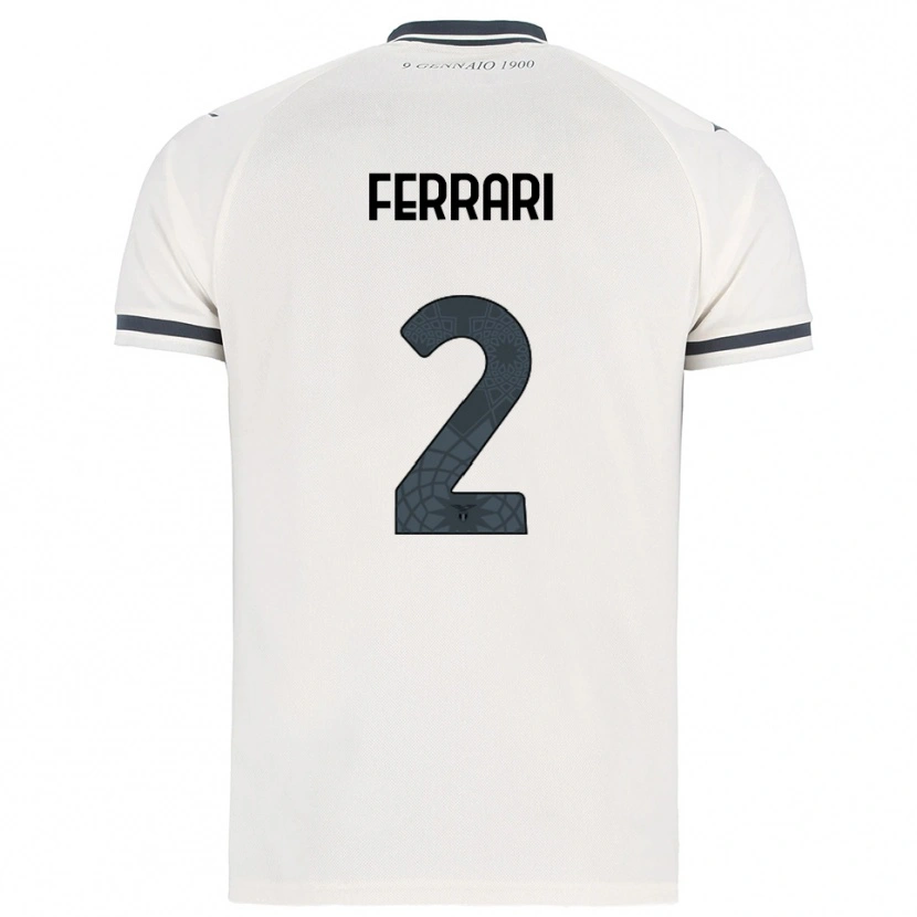 Danxen Women Lorenzo Ferrari #2 White Navy Away Jersey 2025/26 T-Shirt