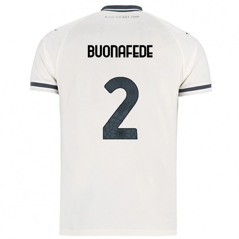Danxen Women Tommaso Buonafede #2 White Navy Away Jersey 2025/26 T-Shirt