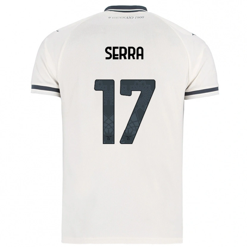 Danxen Women Federico Serra #17 White Navy Away Jersey 2025/26 T-Shirt