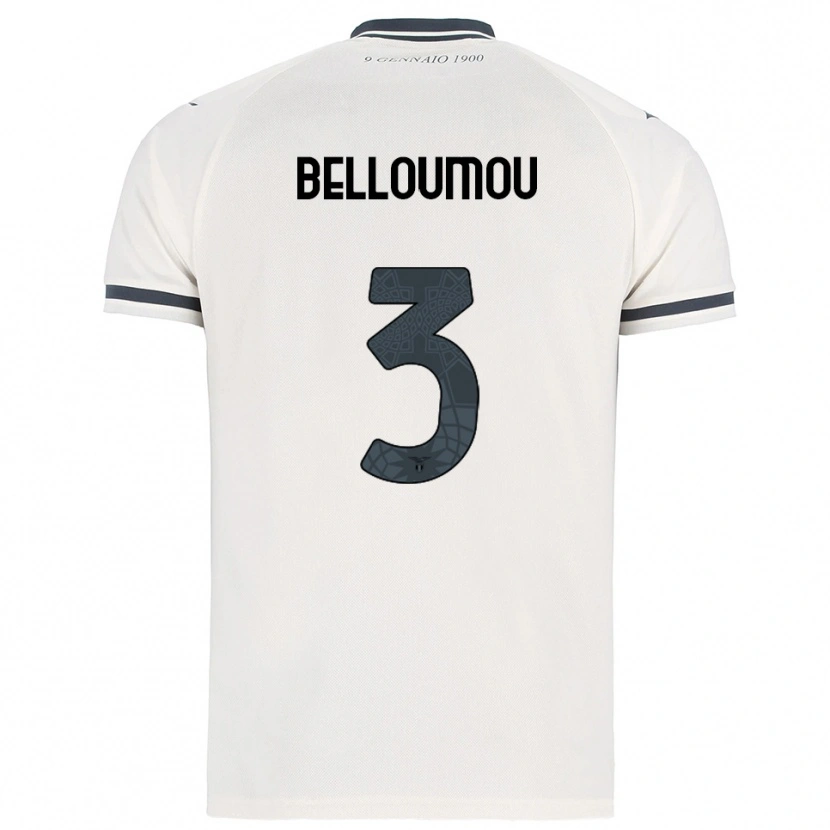 Danxen Women Inès Belloumou #3 White Navy Away Jersey 2025/26 T-Shirt