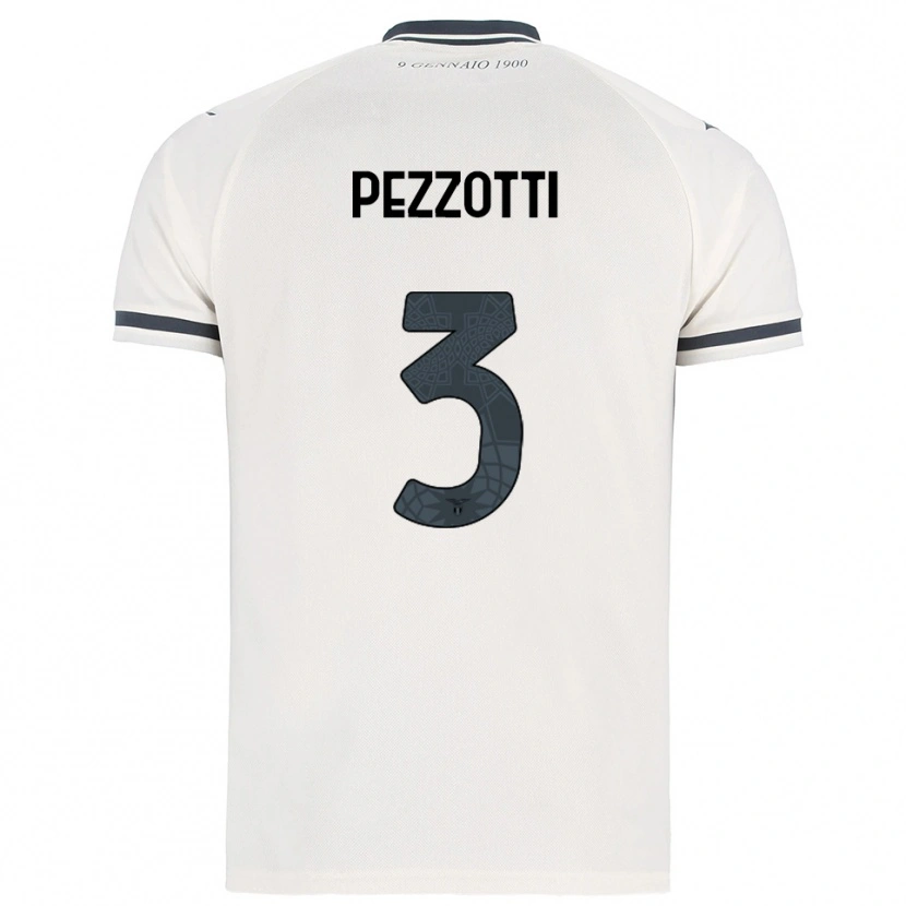 Danxen Women Arianna Pezzotti #3 White Navy Away Jersey 2025/26 T-Shirt