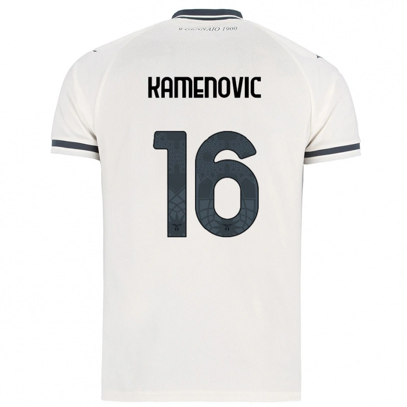 Danxen Women Dimitrije Kamenovic #16 White Navy Away Jersey 2025/26 T-Shirt