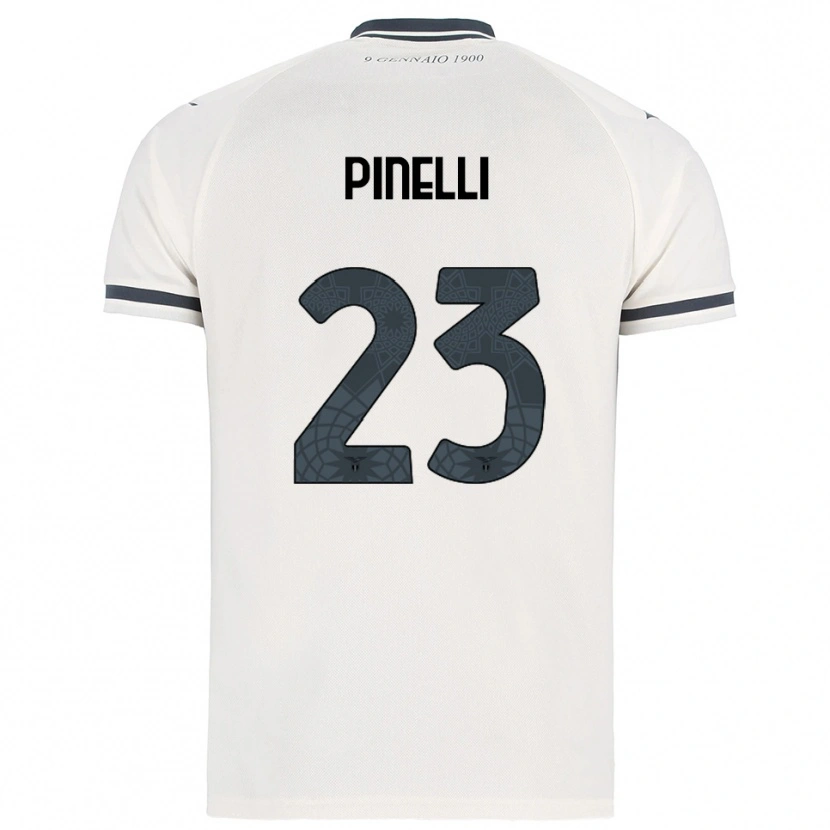 Danxen Women Pietro Pinelli #23 White Navy Away Jersey 2025/26 T-Shirt