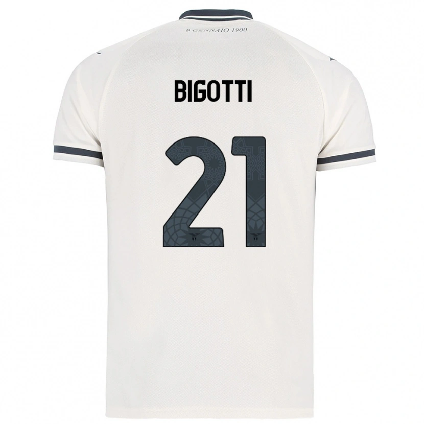 Danxen Women Massimo Bigotti #21 White Navy Away Jersey 2025/26 T-Shirt