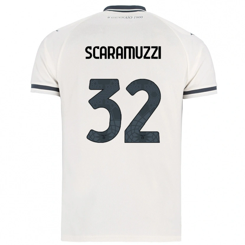 Danxen Women Chiara Scaramuzzi #32 White Navy Away Jersey 2025/26 T-Shirt