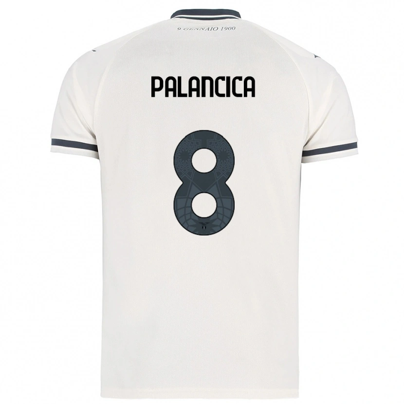Danxen Women Cristian Palancica #8 White Navy Away Jersey 2025/26 T-Shirt