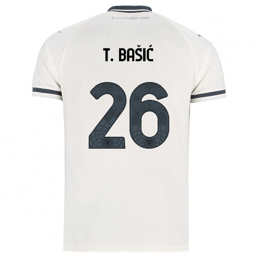 Danxen Women Toma Bašić #26 White Navy Away Jersey 2025/26 T-Shirt
