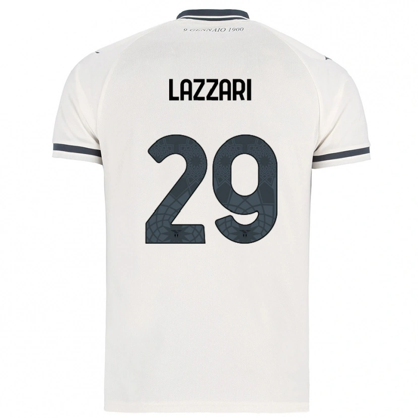 Danxen Women Manuel Lazzari #29 White Navy Away Jersey 2025/26 T-Shirt