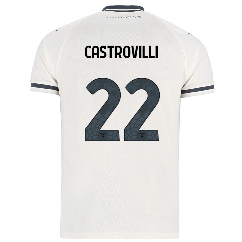 Danxen Women Gaetano Castrovilli #22 White Navy Away Jersey 2025/26 T-Shirt