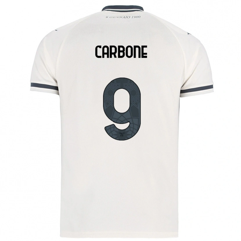 Danxen Women Giovanni Carbone #9 White Navy Away Jersey 2025/26 T-Shirt