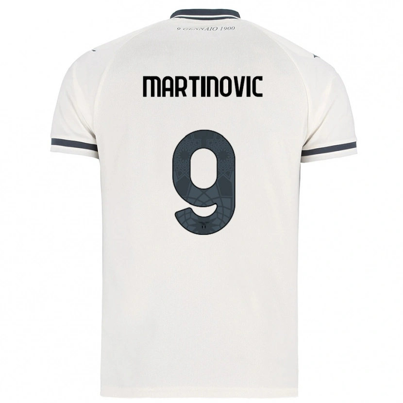 Danxen Women Melania Martinovic #9 White Navy Away Jersey 2025/26 T-Shirt
