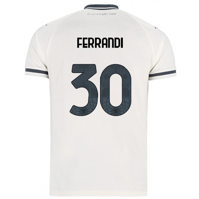 Danxen Women Giulia Ferrandi #30 White Navy Away Jersey 2025/26 T-Shirt