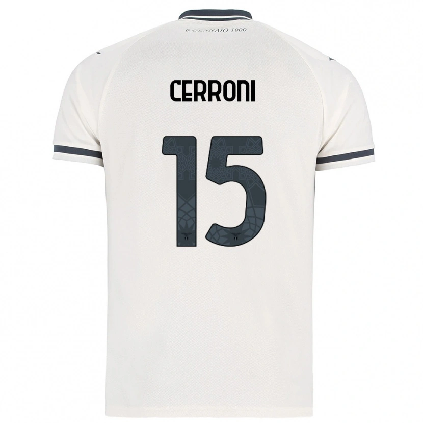 Danxen Women Leonardo Cerroni #15 White Navy Away Jersey 2025/26 T-Shirt