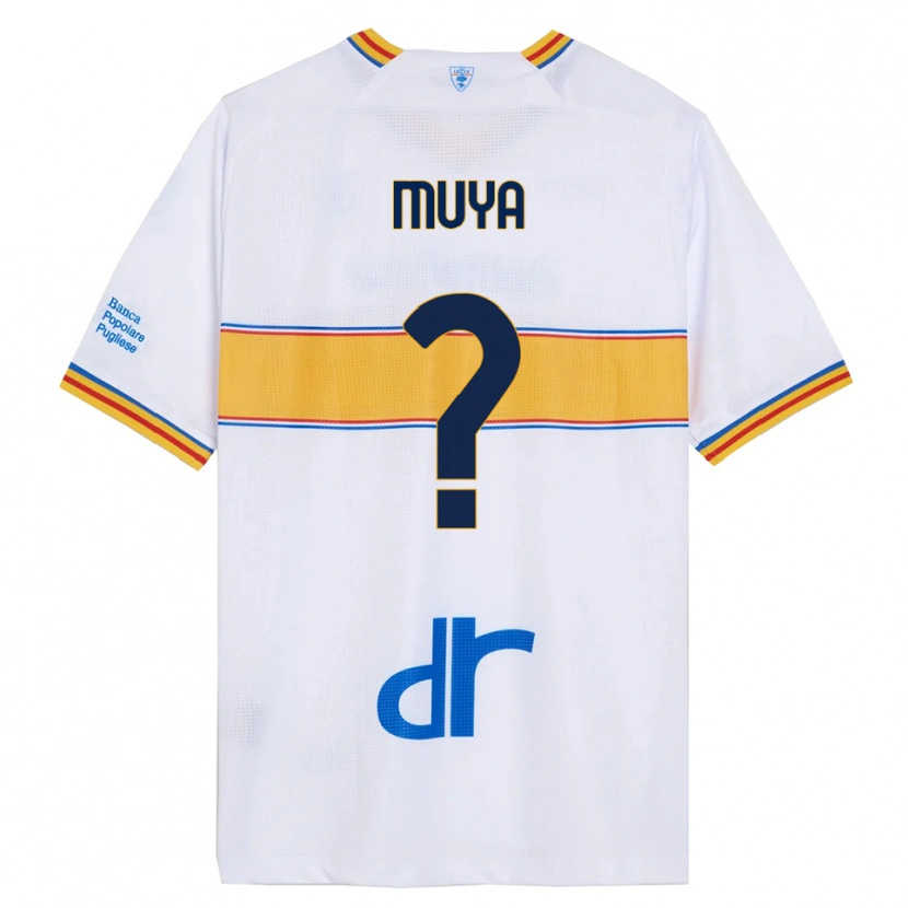 Danxen Women Mattia Muya #0 White Yellow Away Jersey 2025/26 T-Shirt