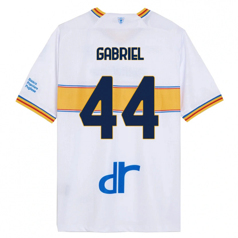 Danxen Women Tiago Gabriel #44 White Yellow Away Jersey 2025/26 T-Shirt