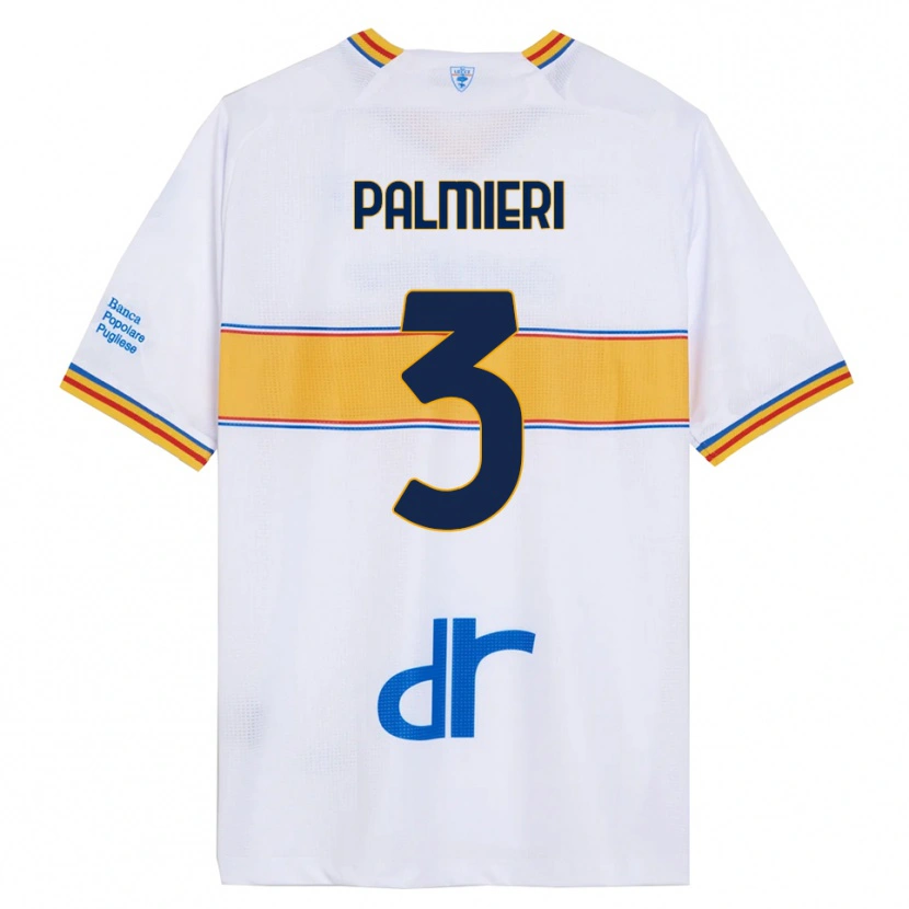 Danxen Women Andrea Palmieri #3 White Yellow Away Jersey 2025/26 T-Shirt