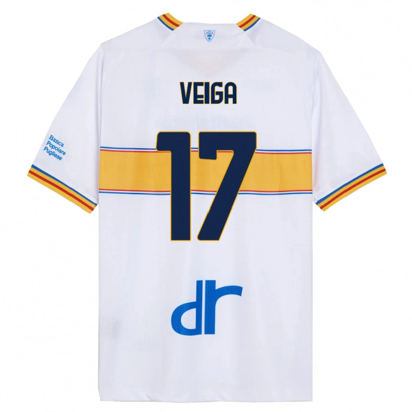 Danxen Women Danilo Veiga #17 White Yellow Away Jersey 2025/26 T-Shirt