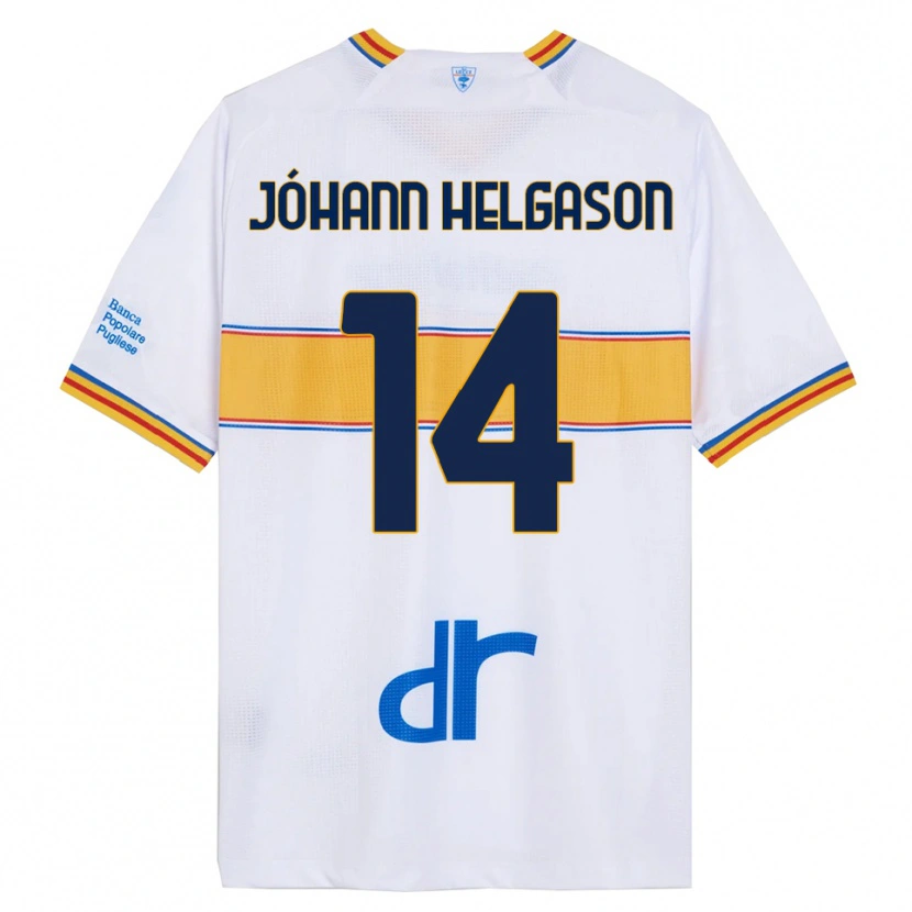 Danxen Women Thórir Jóhann Helgason #14 White Yellow Away Jersey 2025/26 T-Shirt
