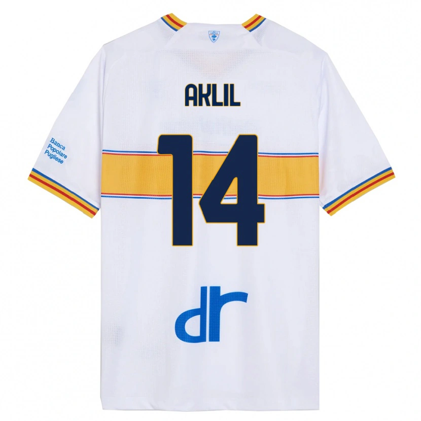 Danxen Women Lino Aklil #14 White Yellow Away Jersey 2025/26 T-Shirt