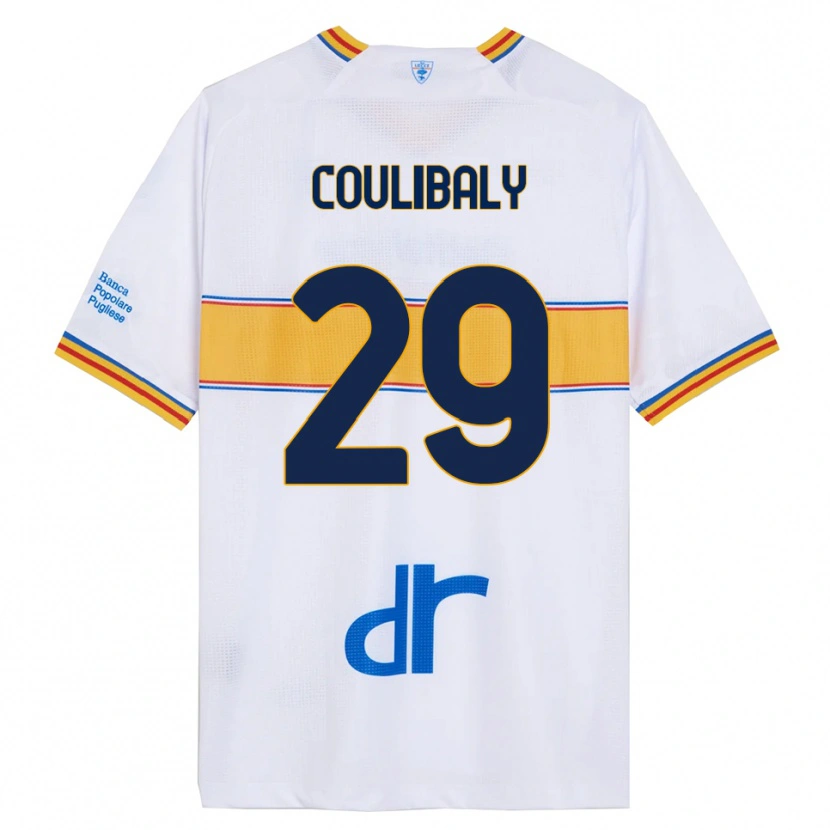 Danxen Women Lassana Coulibaly #29 White Yellow Away Jersey 2025/26 T-Shirt