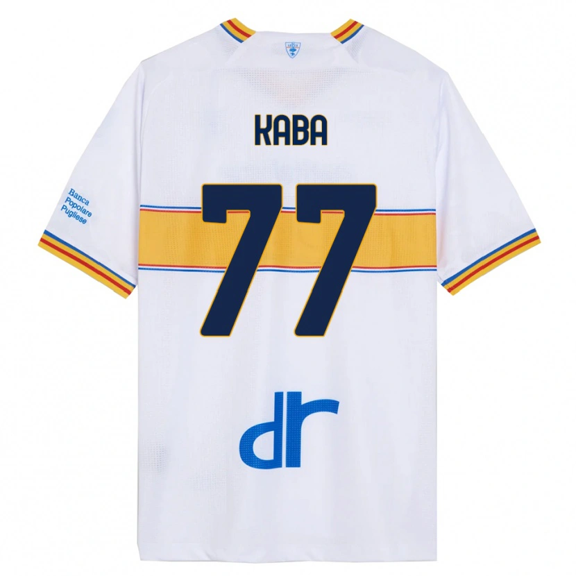 Danxen Women Mohamed Kaba #77 White Yellow Away Jersey 2025/26 T-Shirt