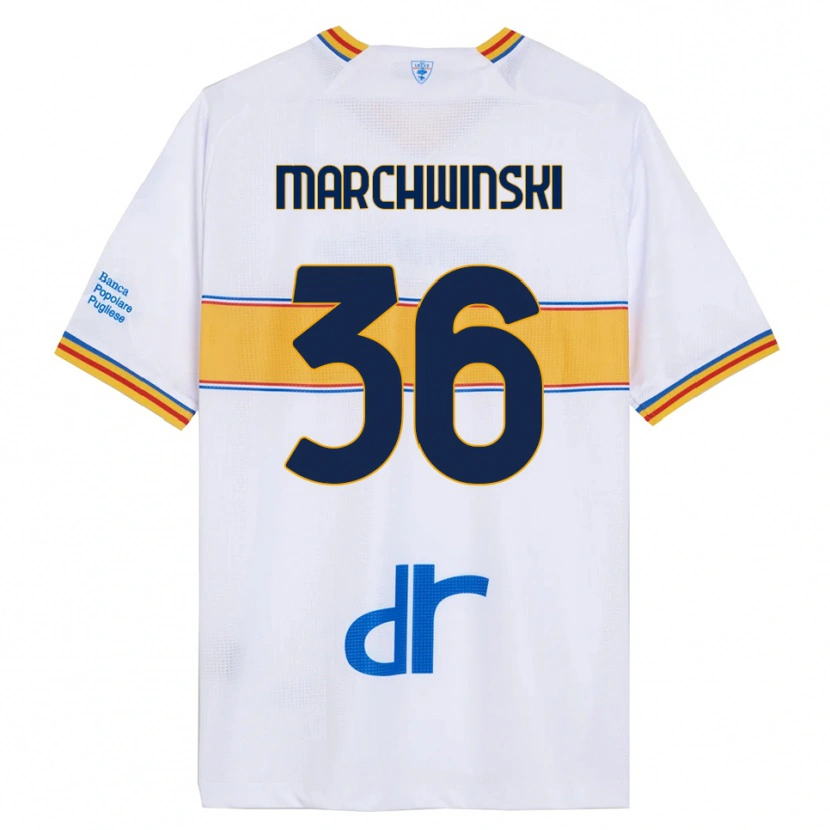 Danxen Women Filip Marchwinski #36 White Yellow Away Jersey 2025/26 T-Shirt