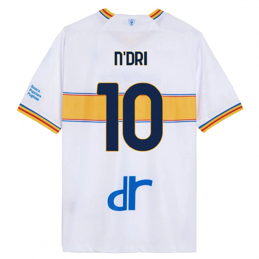 Danxen Women Konan N'dri #10 White Yellow Away Jersey 2025/26 T-Shirt