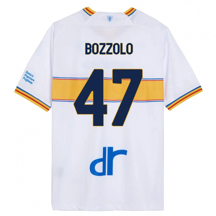 Danxen Women Alessandro Bozzolo #47 White Yellow Away Jersey 2025/26 T-Shirt