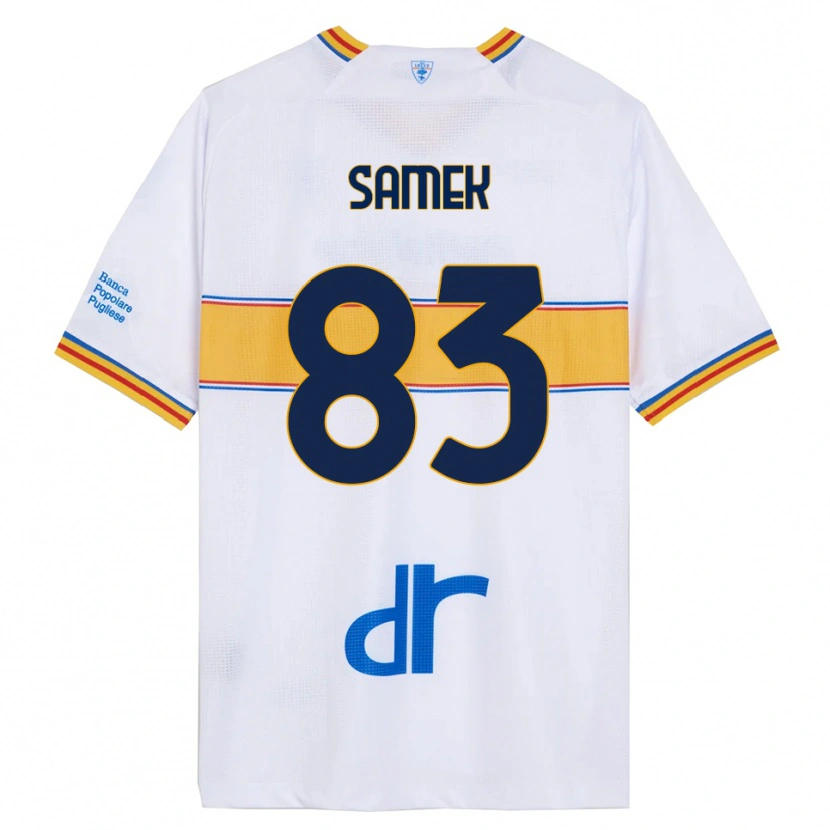 Danxen Women Daniel Samek #83 White Yellow Away Jersey 2025/26 T-Shirt