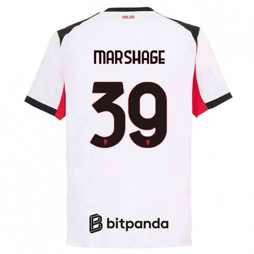 Danxen Women Wilgot Marshage #39 White Black Away Jersey 2025/26 T-Shirt