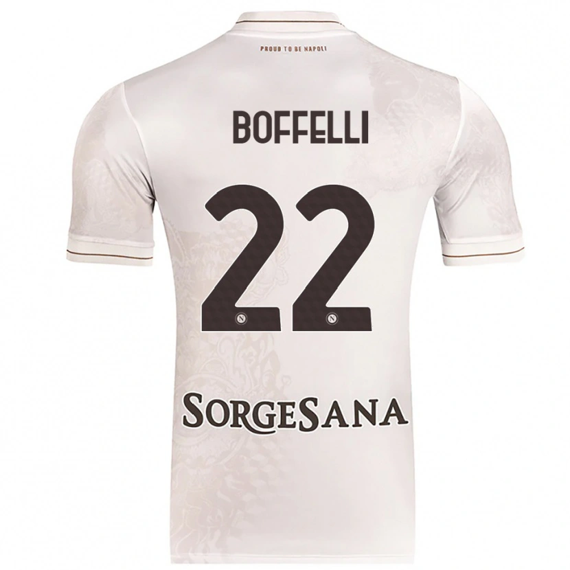 Danxen Women Valerio Boffelli #22 Champagne Brown Away Jersey 2025/26 T-Shirt