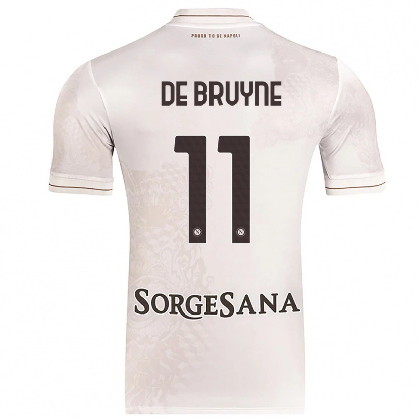Danxen Women Kevin De Bruyne #11 Champagne Brown Away Jersey 2025/26 T-Shirt
