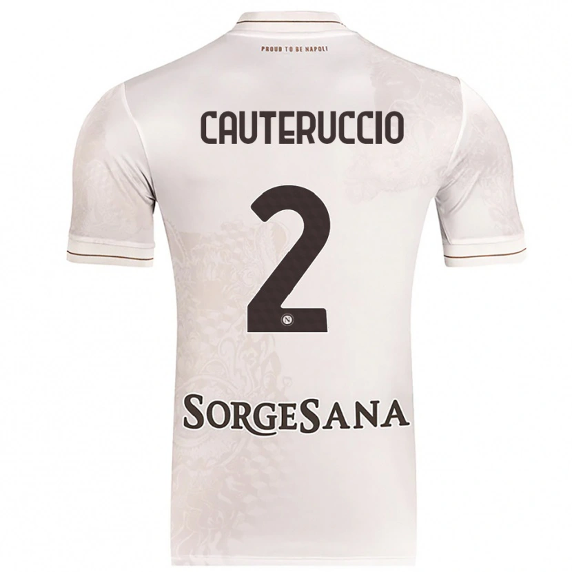 Danxen Women Walter Cauteruccio #2 Champagne Brown Away Jersey 2025/26 T-Shirt