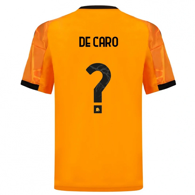 Danxen Women Lorenzo De Caro #0 Orange Black Away Jersey 2025/26 T-Shirt