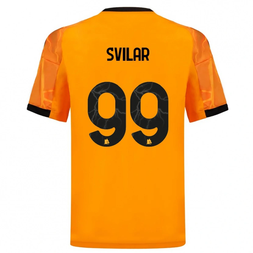 Danxen Women Mile Svilar #99 Orange Black Away Jersey 2025/26 T-Shirt