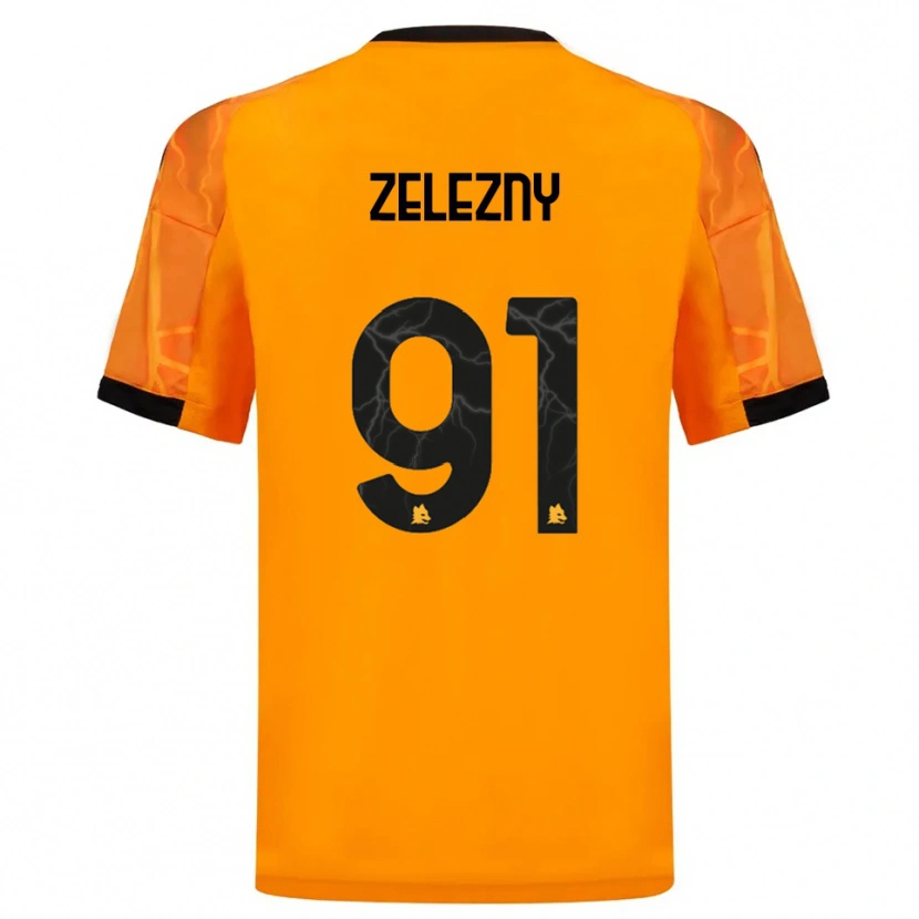 Danxen Women Radoslaw Zelezny #91 Orange Black Away Jersey 2025/26 T-Shirt