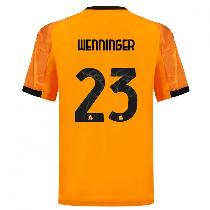 Danxen Women Carina Wenninger #23 Orange Black Away Jersey 2025/26 T-Shirt