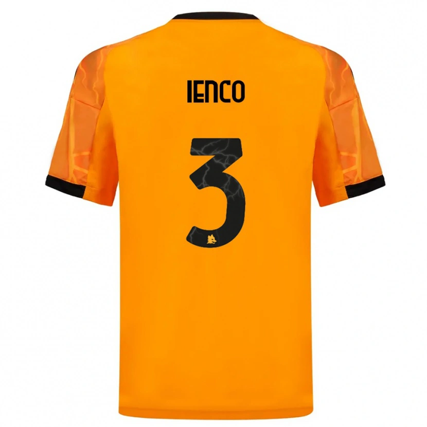 Danxen Women Simone Ienco #3 Orange Black Away Jersey 2025/26 T-Shirt