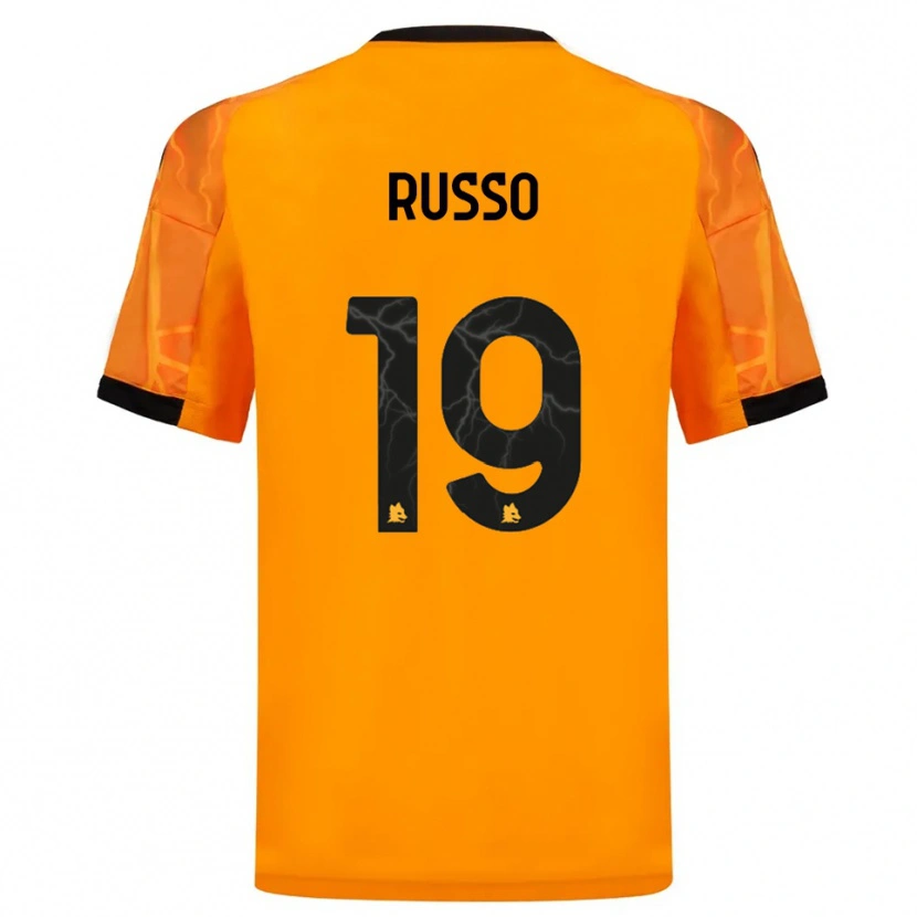 Danxen Women Filippo Russo #19 Orange Black Away Jersey 2025/26 T-Shirt
