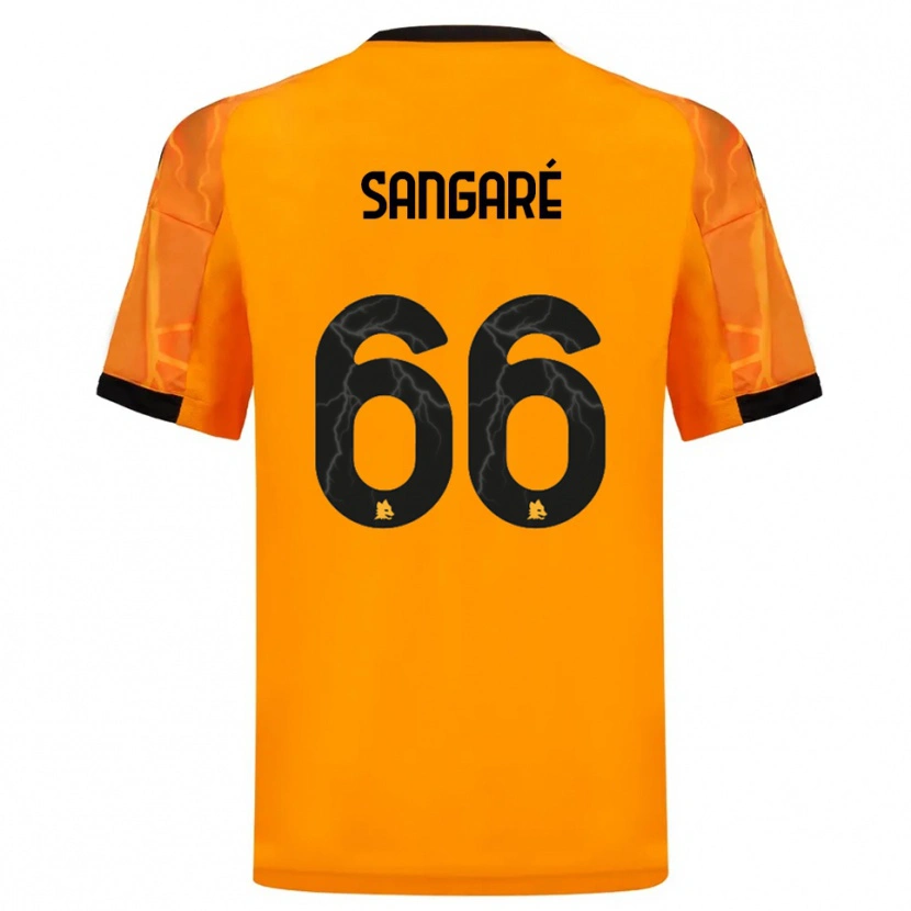 Danxen Women Buba Sangaré #66 Orange Black Away Jersey 2025/26 T-Shirt
