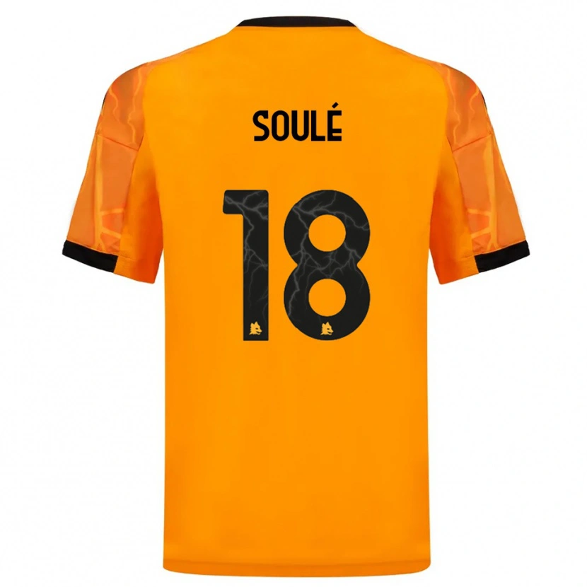 Danxen Women Matías Soulé #18 Orange Black Away Jersey 2025/26 T-Shirt