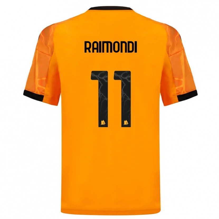 Danxen Women Simone Raimondi #11 Orange Black Away Jersey 2025/26 T-Shirt