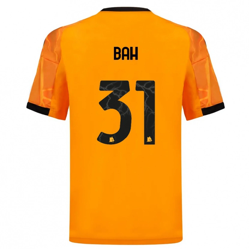 Danxen Women Muhammed Bah #31 Orange Black Away Jersey 2025/26 T-Shirt