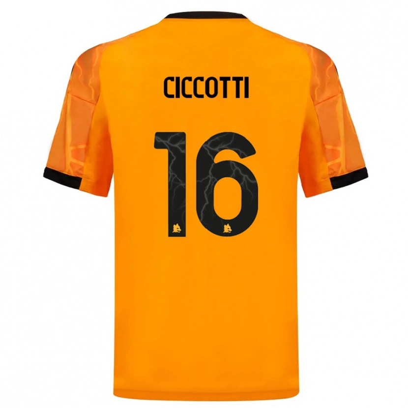 Danxen Women Claudia Ciccotti #16 Orange Black Away Jersey 2025/26 T-Shirt