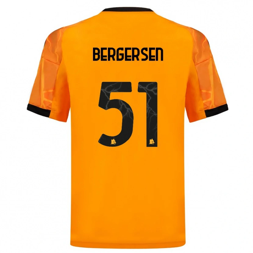 Danxen Women Mina Bergersen #51 Orange Black Away Jersey 2025/26 T-Shirt