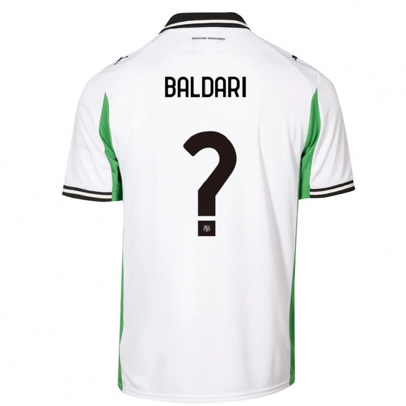 Danxen Women Luca Baldari #0 White Green Black Away Jersey 2025/26 T-Shirt