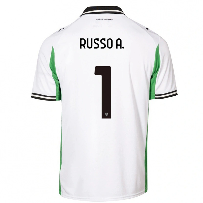 Danxen Women Alessandro Russo #1 White Green Black Away Jersey 2025/26 T-Shirt