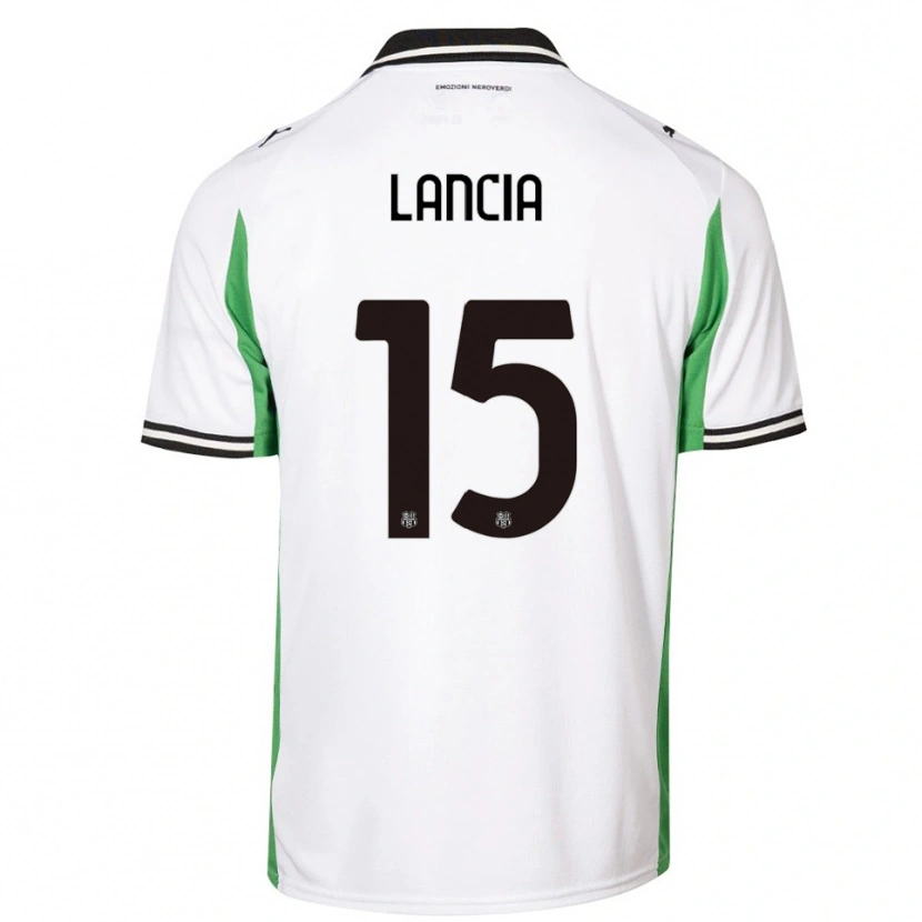 Danxen Women Filippo Lancia #15 White Green Black Away Jersey 2025/26 T-Shirt